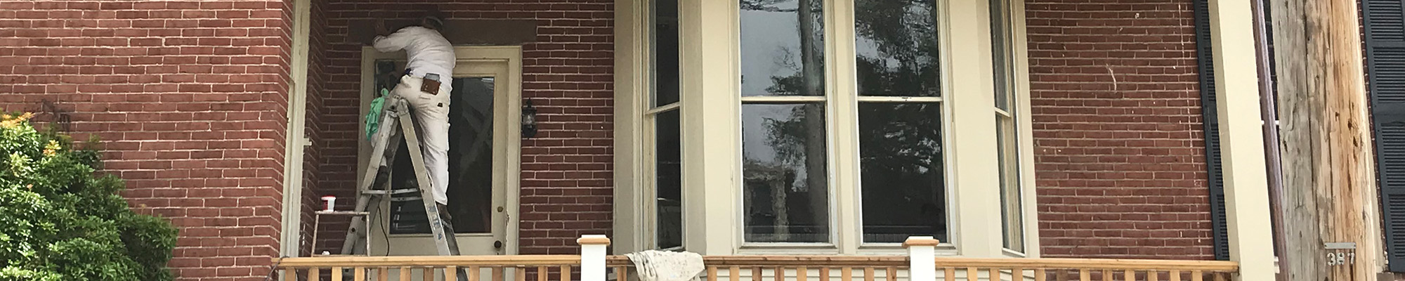 man working on home