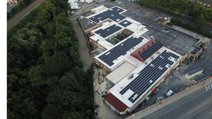 building with solar panelson roof